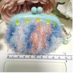 カラフルニット♡モコモコがま口