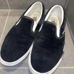 VANS ブラック スエード スリッポン