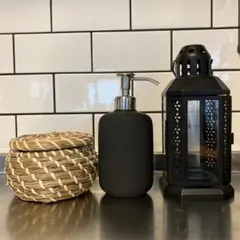 【新品未使用】IKEA イケア ランタン、ディスペンサー、小物入れ3点セットのサムネイル