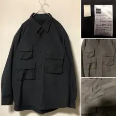 激レア❗️GU ユーティリティオーバーサイズ シャツ UVカット 黒L
