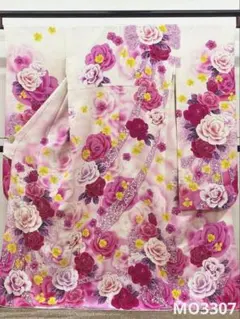 振袖 刺繍 金彩 牡丹 身丈162cm 撥水加工済 MO3270 - メルカリ