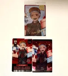 ツイステ　ジャケット　メタカ チケット風しおり カリム　ウエハース