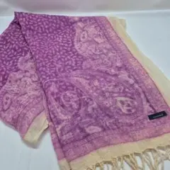 【used品】美品！Fanaka レディースショール 毛100% インド製