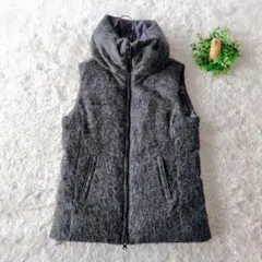 芙拉姆夾克 羽絨背心 灰色 輕量 迷彩 雙面穿 38