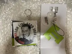 剣 イニシャルチャー厶 アクリルキーホルダー セット