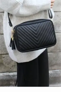 タイムセール中 ショルダーバッグ レザー感 斜めがけ