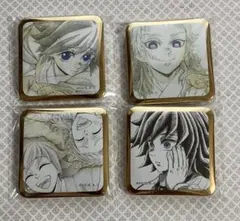 鬼滅の刃　dining お楽しみくじ　スクエア缶バッジ　冨岡義勇　錆兎