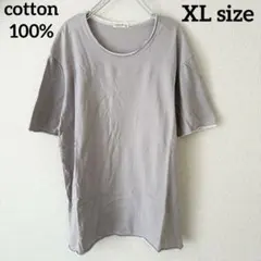 Tシャツ　ライトグレー　古着　下北　こなれ感　クルーネック　XL 韓国