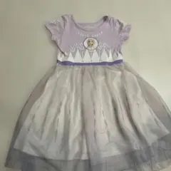 Frozen エルサ 半袖ワンピース 紫