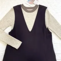 新品あり！2点セット！　ユニクロ　ジャンパースカート　しまむら　ニット　トップス