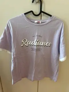PINK-latte ラベンダー ロゴTシャツ