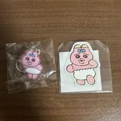 【セット売り】おぱんちゅうさぎ　キーホルダー　ステッカー