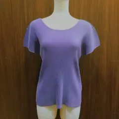[292]PLEATS PLEASE 半袖 トップス パープル イッセイミヤケのサムネイル