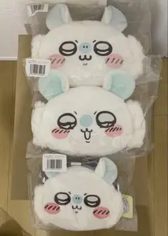 モモンガだらけくじ Ｃ賞 おかおクッション　D賞　おかおショルダーバッグ　3点