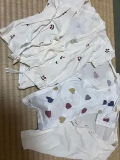 ベビー短肌着 50-60cm ハートとチェリー刺繍 ケラッタ