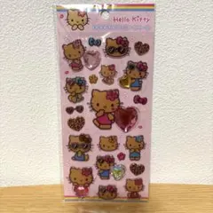 正規品　キラキララインストーンシール　日焼けキティ【まとめ買い180円引き】