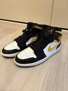 Air Jordan 1 Mid White/Pollen-Black 27.5