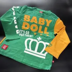 BABYDOLL 長袖Tシャツ 110cm グリーンのサムネイル