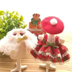 クリスマスのワンピース♡ふわふわケープ付♡女の子サイズ♡メルカリ便♪