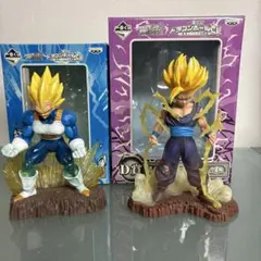ドラゴンボール 一番くじ　フィギュア　超ベジータ　超孫悟飯　２体セット