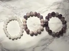 天然石ブレスレット3本セット
