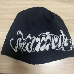 spinns 黒 ニット帽　ニットキャップ
