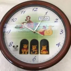 Disney Winnie the Pooh 掛時計 本体 - メルカリ