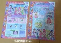 ⚠説明書のみの販売 アイカツドリームアカデミー　（たまデコピアス）