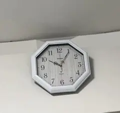 風水‼︎八角形のアナログ風電波時計　壁掛け時計
