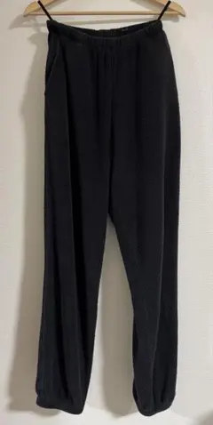 サイズ1 COMOLI 25AW シルクフリースドローストリングパンツ ブラック