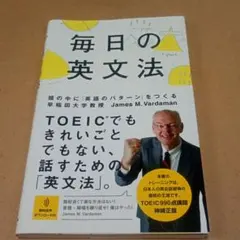 毎日の英文法 頭の中に「英語のパターン」をつくる