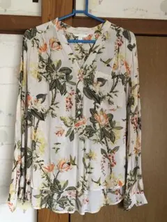 H&M 花柄 長袖シャツ EUR 36