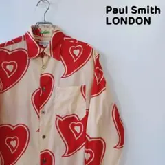 Paul Smith LONDON　ポールスミスロンドン　総柄シャツ　ハート柄
