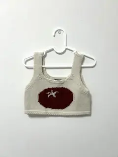 Aosta ニットベスト トマト柄 Sサイズ