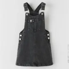 sale1590 ⇊ 【122】 ザラキッズ ジャンパースカート ブラック