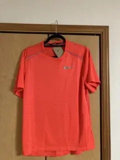 未使用　ナイキ　ランニング　Tシャツ　Mサイズ　オレンジ　Nike マラソン