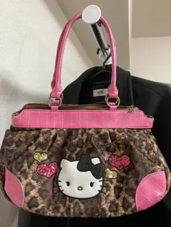 【SPINNS限定品】ハローキティ　渋谷109コラボ　ヒョウ柄バッグ　ギャル