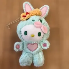 希少　サンリオ　ハローキティ カラフルバニー　マスコット　キーホルダー