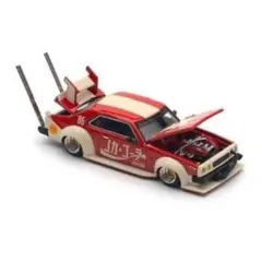 正規輸入品 1/64 赤白 BOSOZOKU スカイライン (Y141)