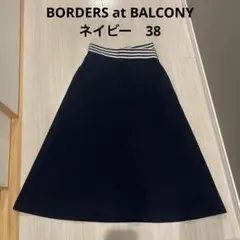 フレアスカート　BORDERS at BALCONY ネイビー 38のサムネイル