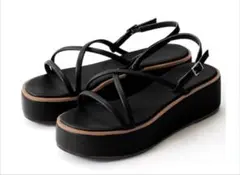 GRL厚底ナローストラップサンダル23.5センチ