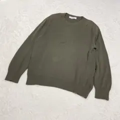 ユナイテッドアローズグリーンレーベルリラクシング　リブニット クルーネック L