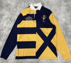 激レア　ポロラルフローレン　ラグビー ベア ポロシャツ　刺繍　ワッペン　ゼッケン