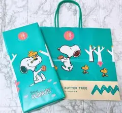 【はる】SNOOPY紙袋付　スヌーピーシュガーバターサンドの木７個入2箱② SNOOPY紙袋付】未開封発送 スヌーピーシュガーバターサンドの木7個入1