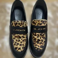 極美品 DIANA ダイアナ 2024AW レオパード ー ビットローファー - メルカリ