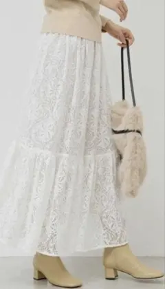 新品タグ付き GALLARDAGALANTEレースロングワンピース