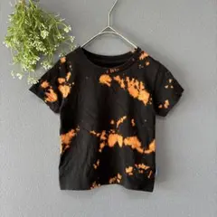 一点物◎古着リメイク［90］タイダイブリーチ　ベビータイダイ柄半袖Tシャツ