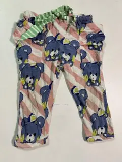 JAM クマ柄ストライプ長ズボン 100cm①