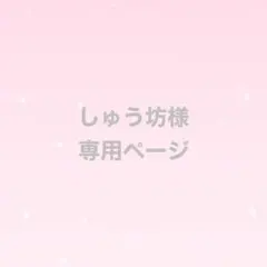 しゅう坊様　専用ページ