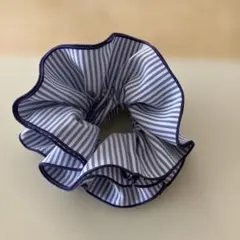 アフタヌーンティー　ストライプフリルヘアシュシュ